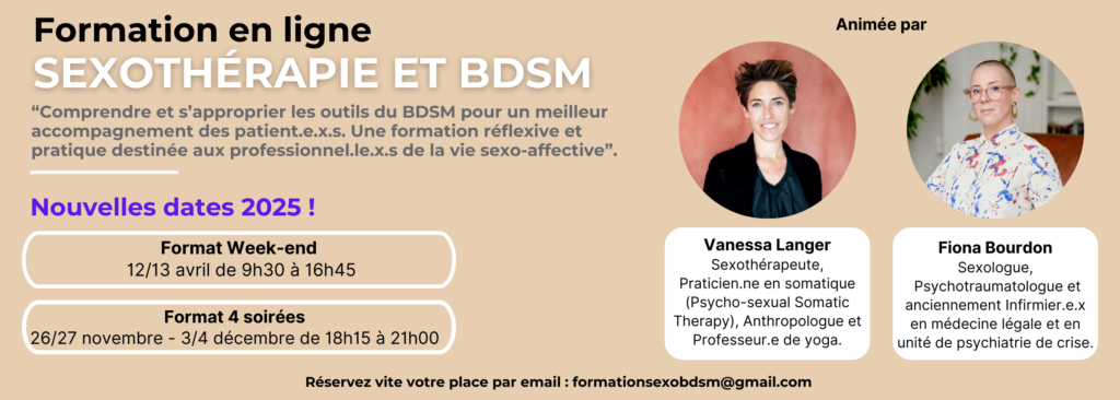 formation sexothérapie et BDSM